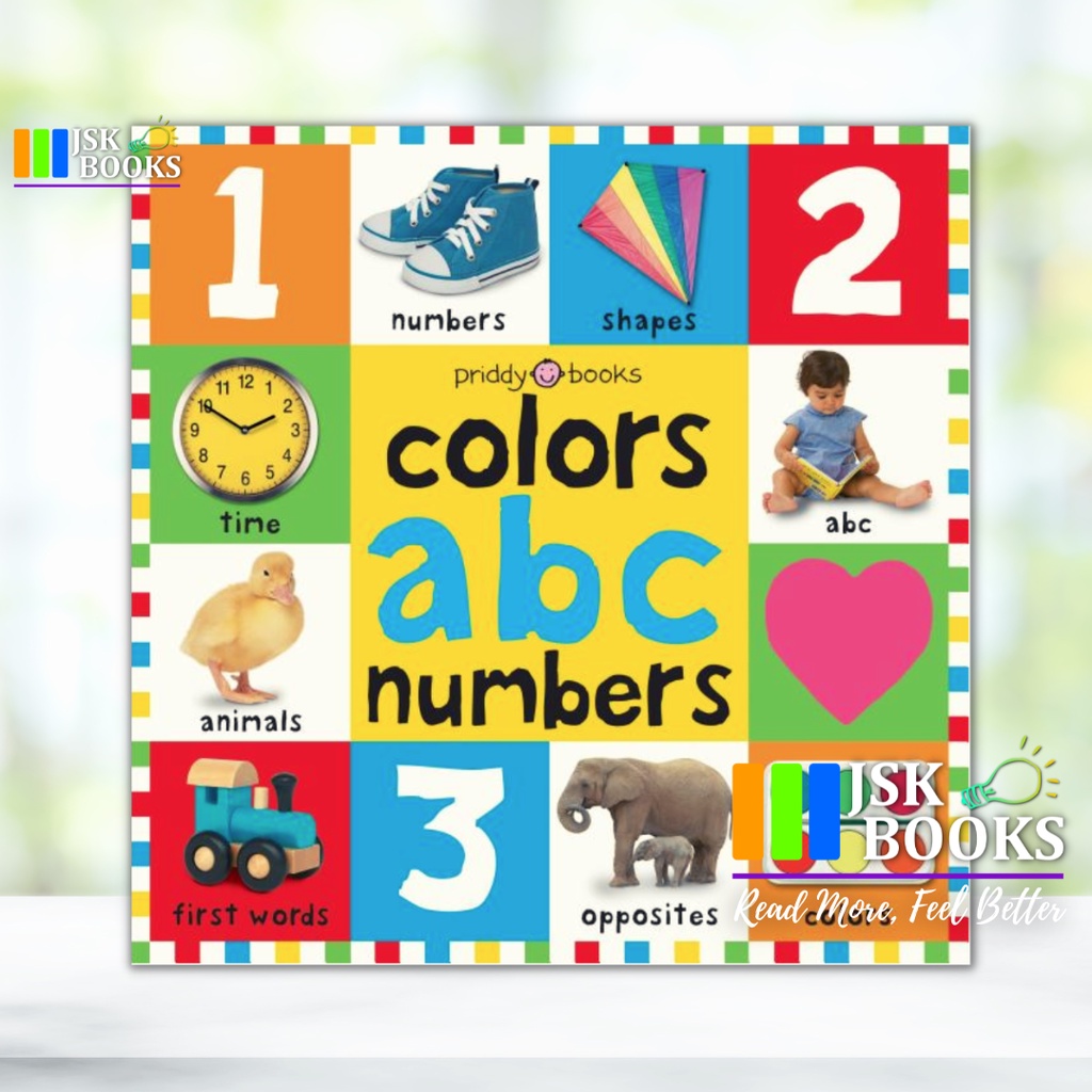 [PREMIUM] Big Board Books Colors, Abc, Numbers ( Bright Baby ) Board