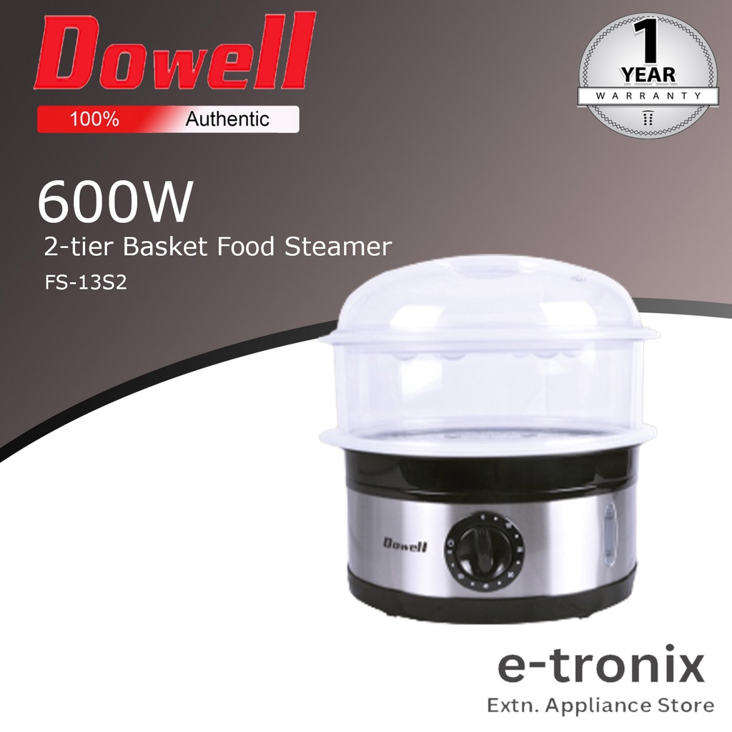 Dowell 2tier Siomai Siopao Food Steamer FS13S2 Shopee Philippines