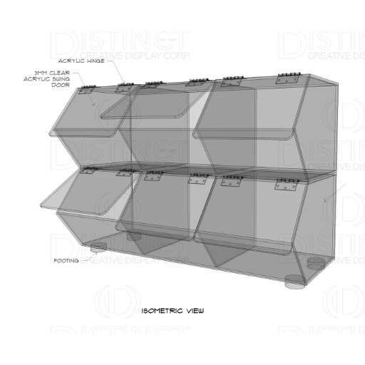 Acrylic Candy Dispenser 6 slots Shopee Philippines