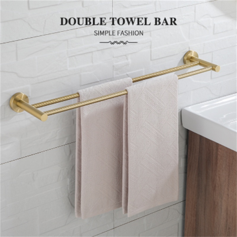 304 stainless steel bathroom towel holder gold brushed bathroom towel ...