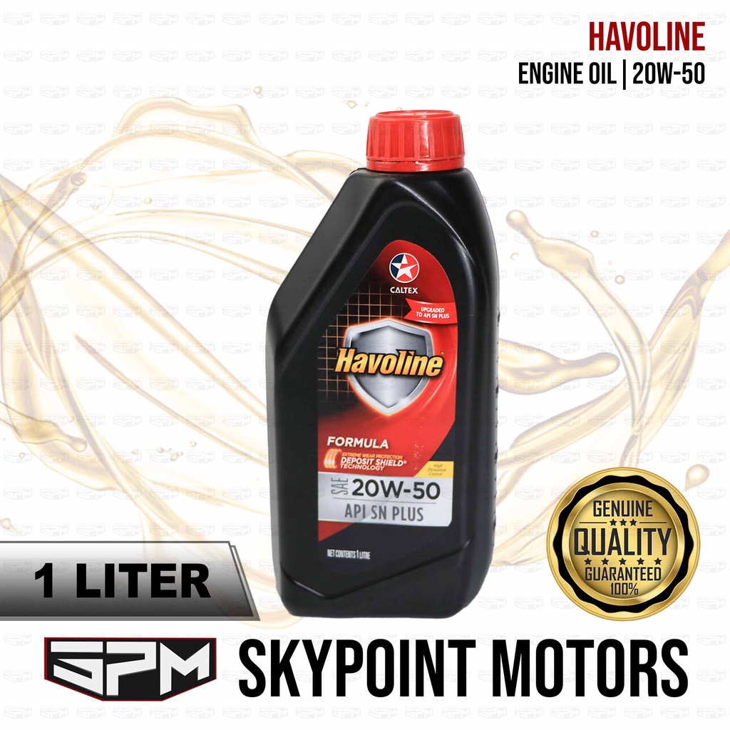 CALTEX HAVOLINE FORMULA 20W50 ENGINE OIL 1L (9402001) Shopee
