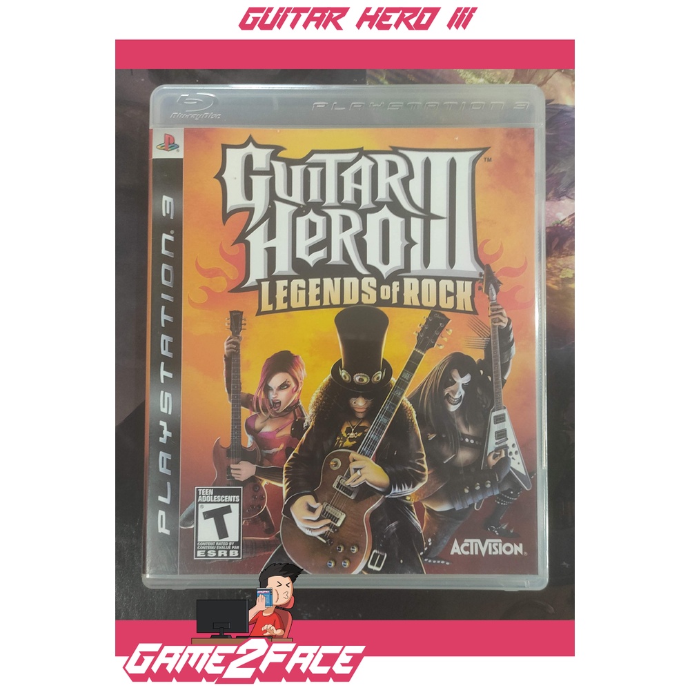 Guitar hero legends of best sale rock ps3