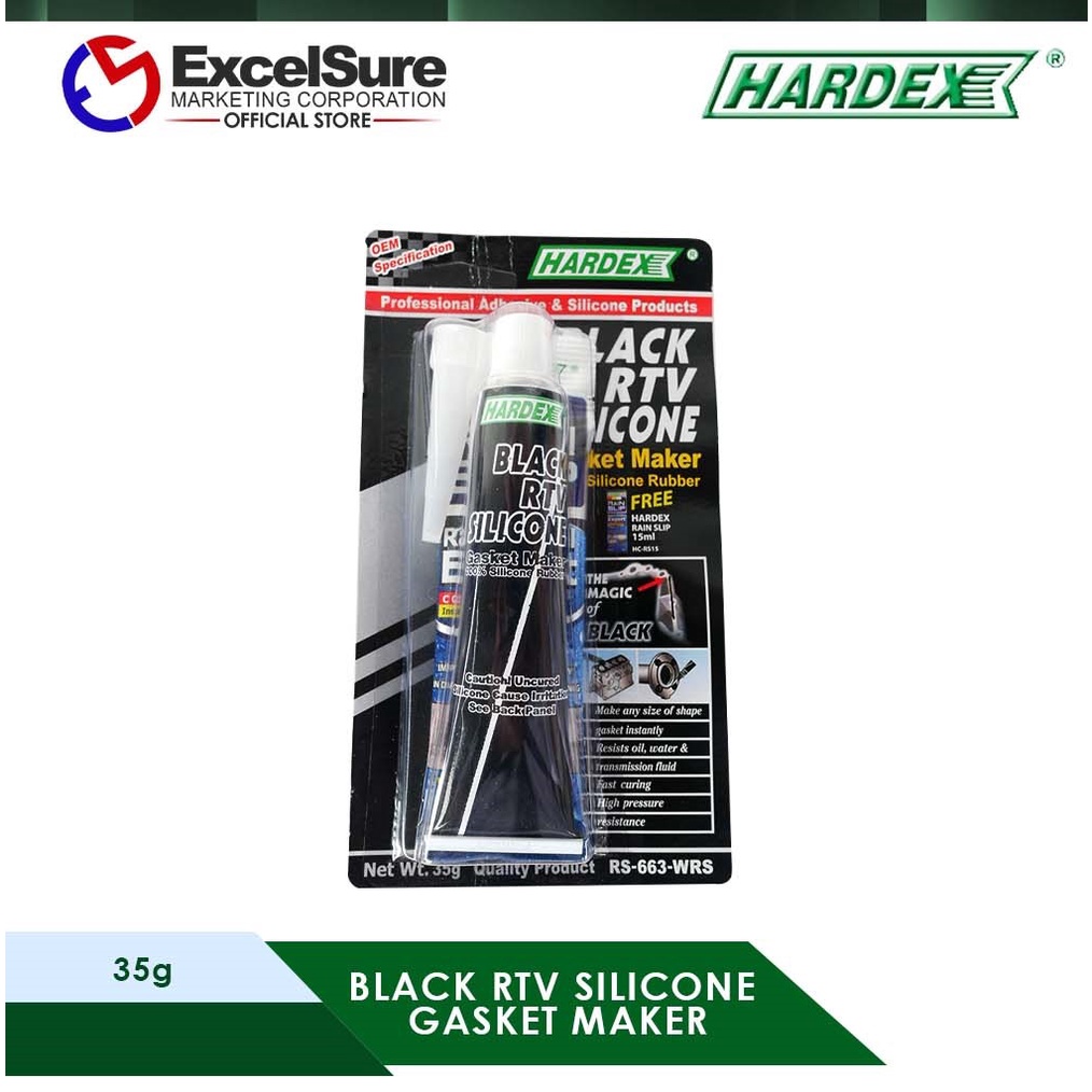 Hardex Black RTV Silicone Gasket Maker 35g | Shopee Philippines