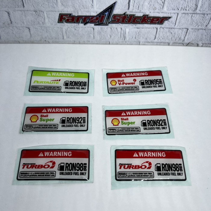 WARNING Sticker 3D WARNING Sticker PERTAMAX TURBO DEX SHELL TIMBUL - V ...