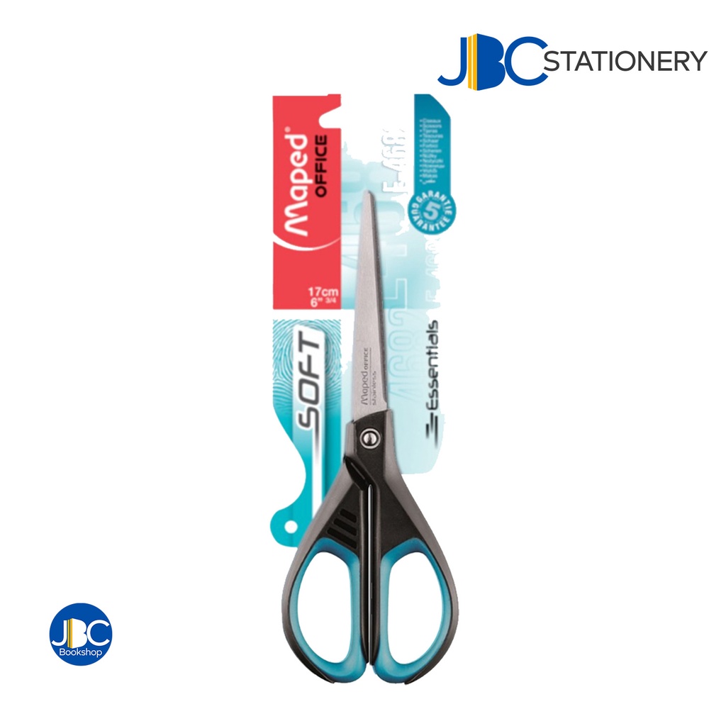 Maped Essential Soft Symmetrical Scissors 17cm 468210 | Shopee Philippines