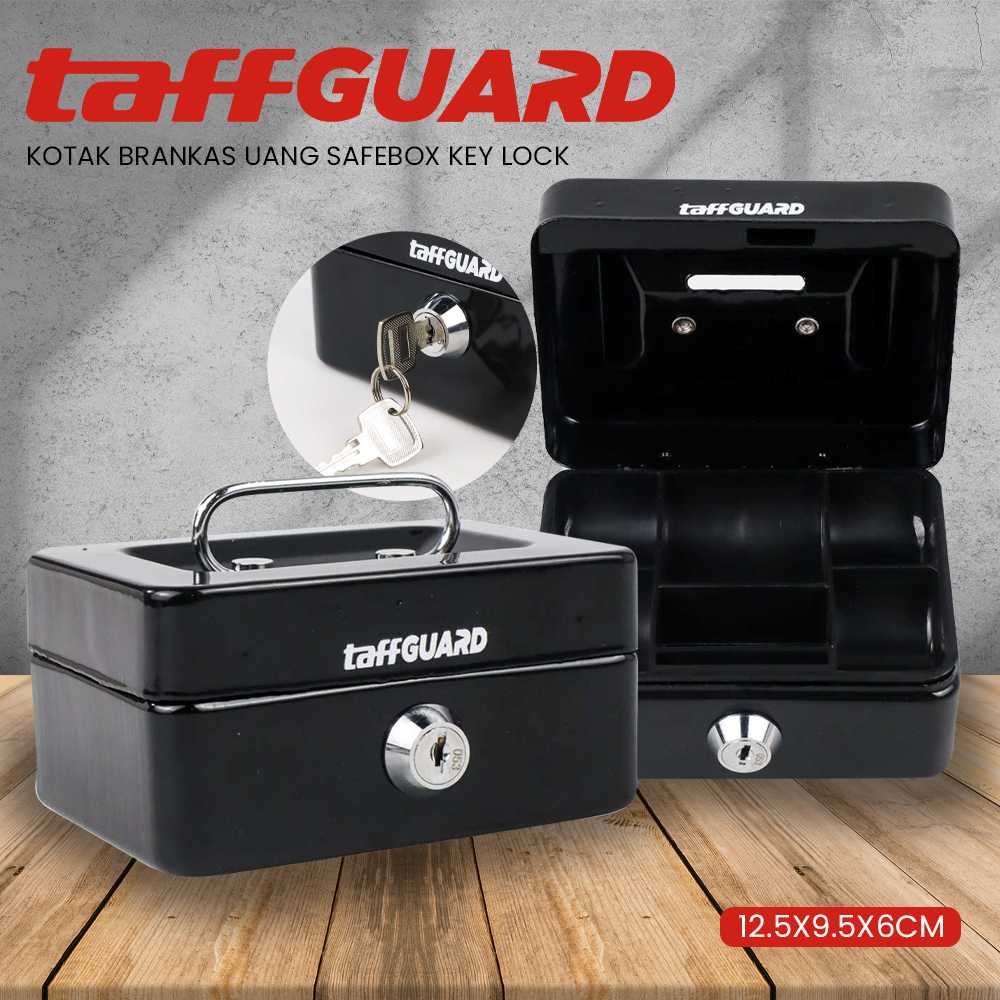 Taffguard Money Safebox Key Lock Box 12.5x9.5x6cm JJZS67 PRMI