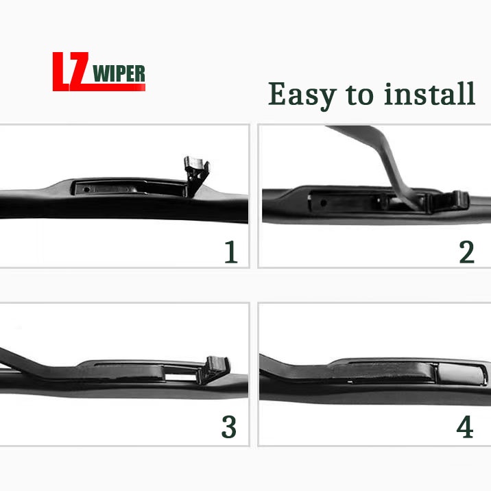 Toyota Wigo Wiper Blade Set (Front+Rear) 21+14+12in for All Year Model ...