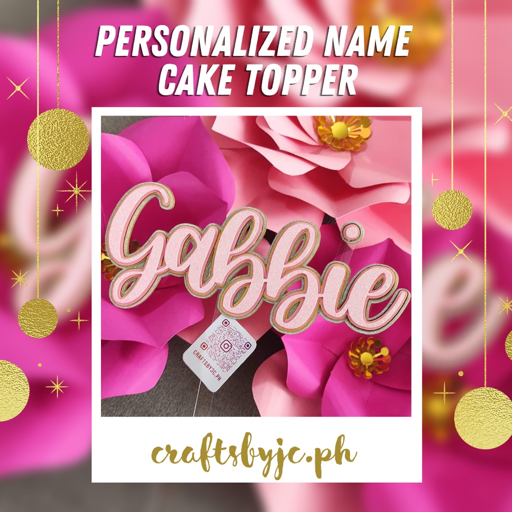 Personalized Name Cake Topper | Shopee Philippines