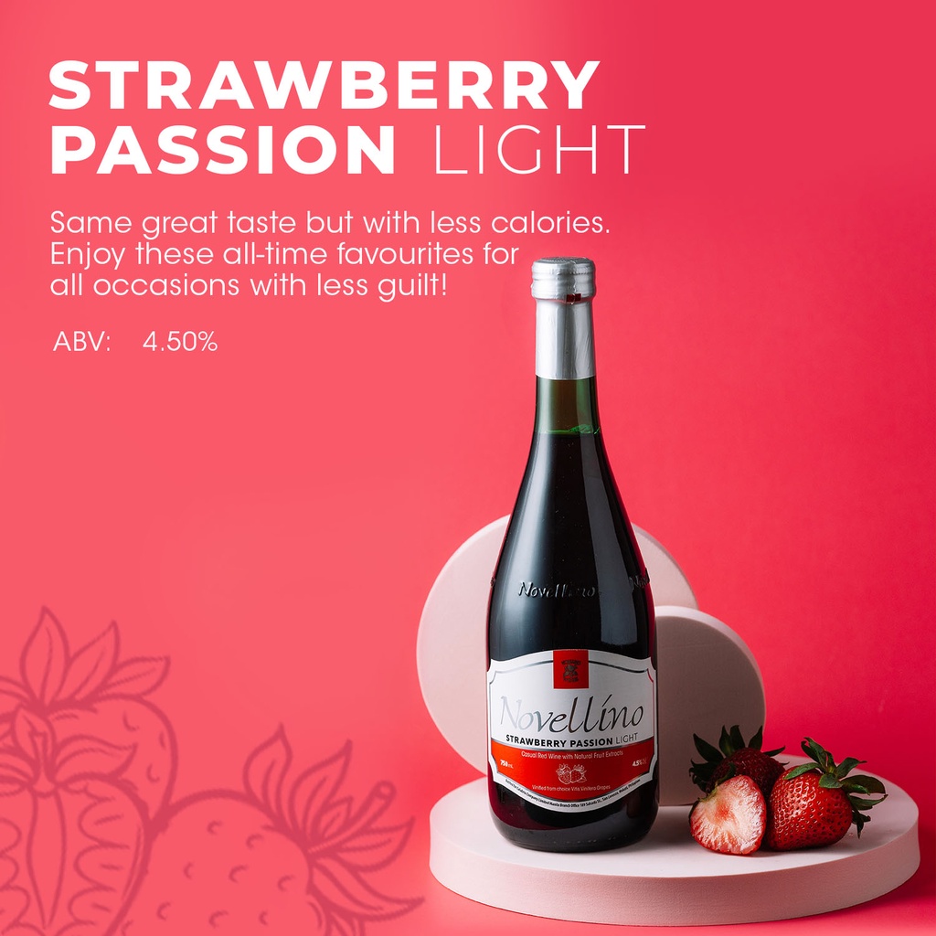 Novellino Strawberry Passion Light Red Wine Shopee Philippines