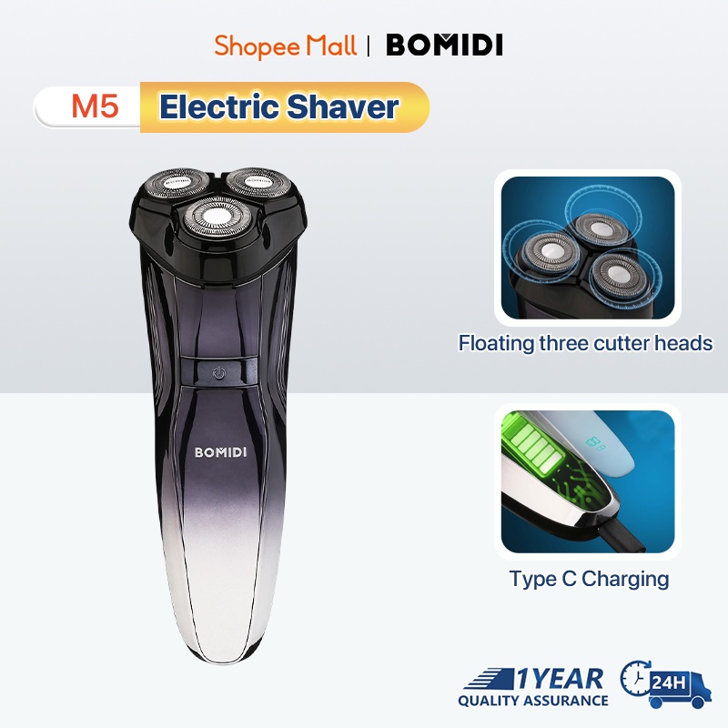Bomidi M5 Electric Shaver For Men Rechargeable Professional Razor ...