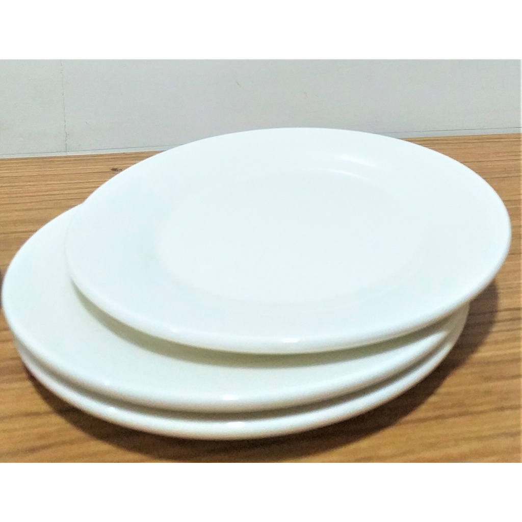 6inch 9inch Porcelain Dinner Plate Dessert Appetizer Plate Round Plate 3pcs 6pcs Shopee Philippines