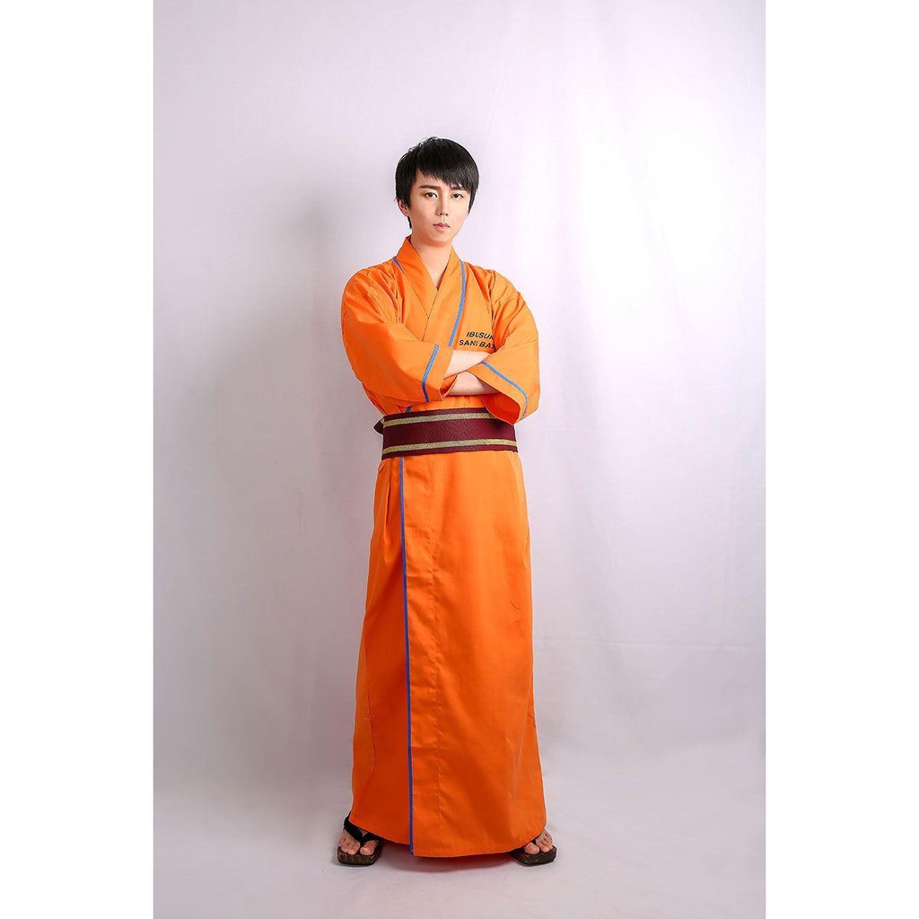 Japanese Kimono Men Pure Cotton Kimono Yukata Samurai Clothes Hot