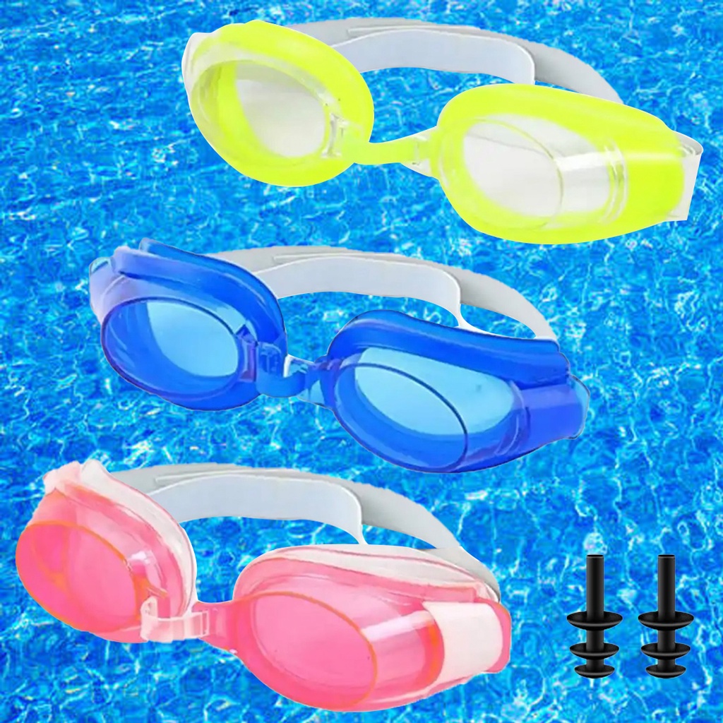 Children's goggles Unisex Swimming Goggles for Kids Silicone Anti Fog  Waterproof Anti-ultraviolet