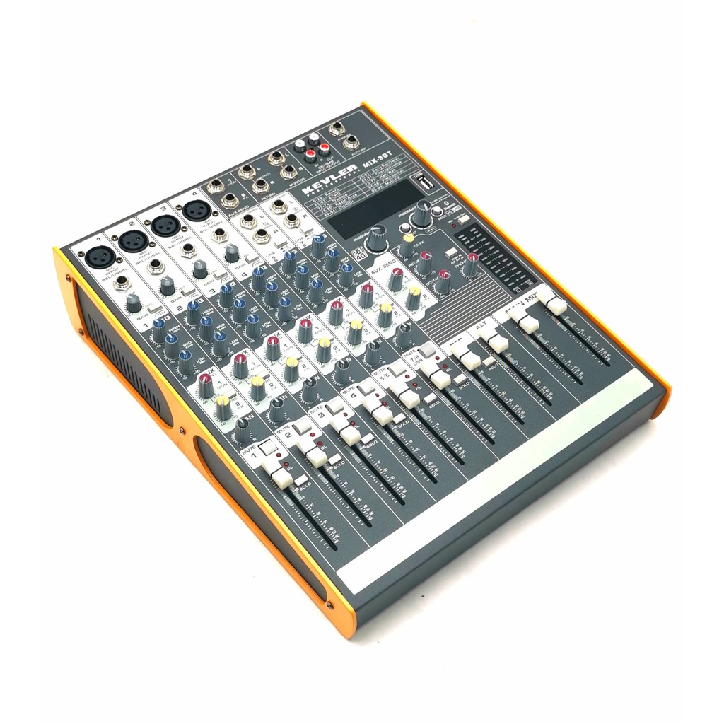 KEVLER MIX Series 8-Channel Mixer with USB, Bluetooth and MP3 Playback ...