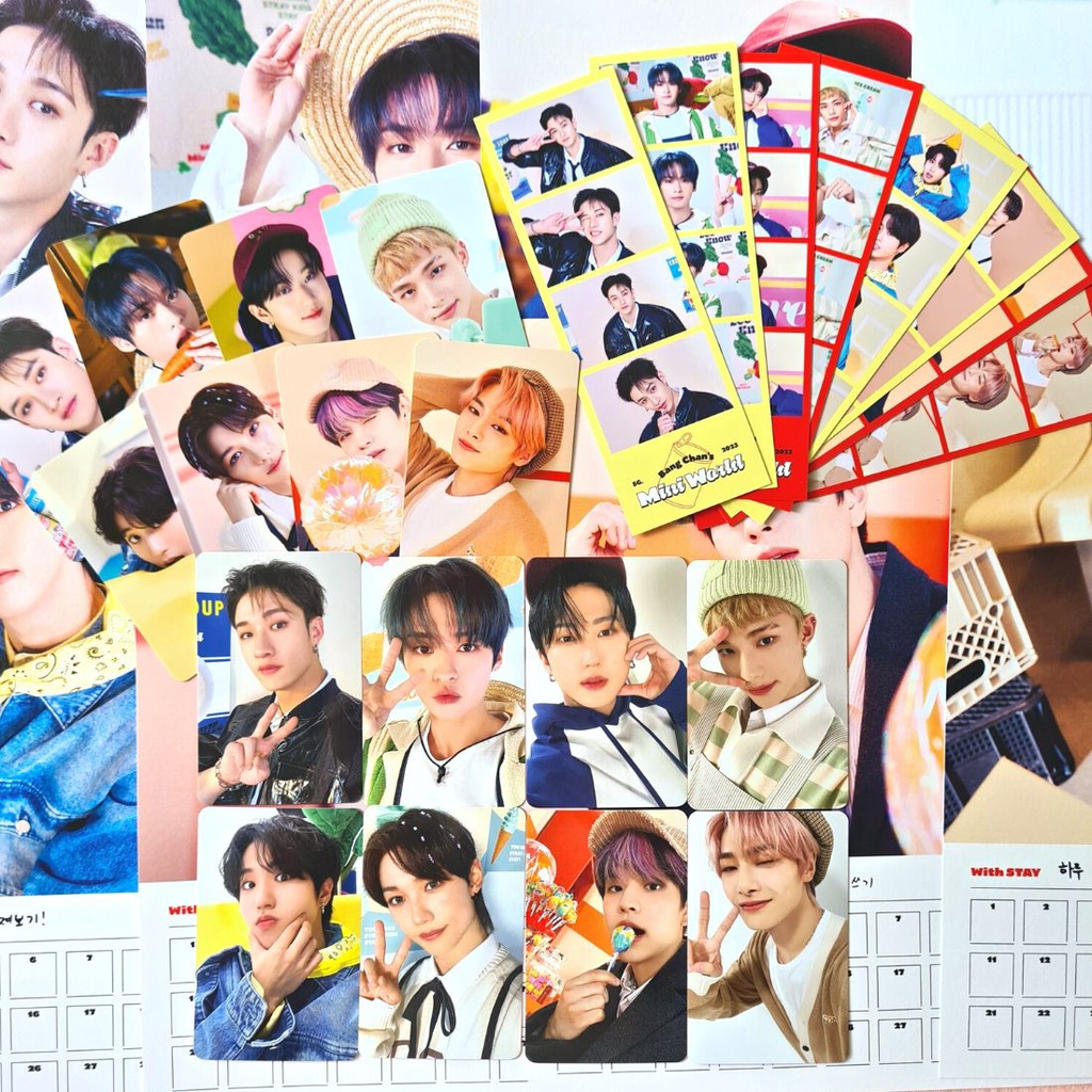 OFFICIAL Stray Kids Season's Greetings 2023 Member Set 4 Cut Photocard ...