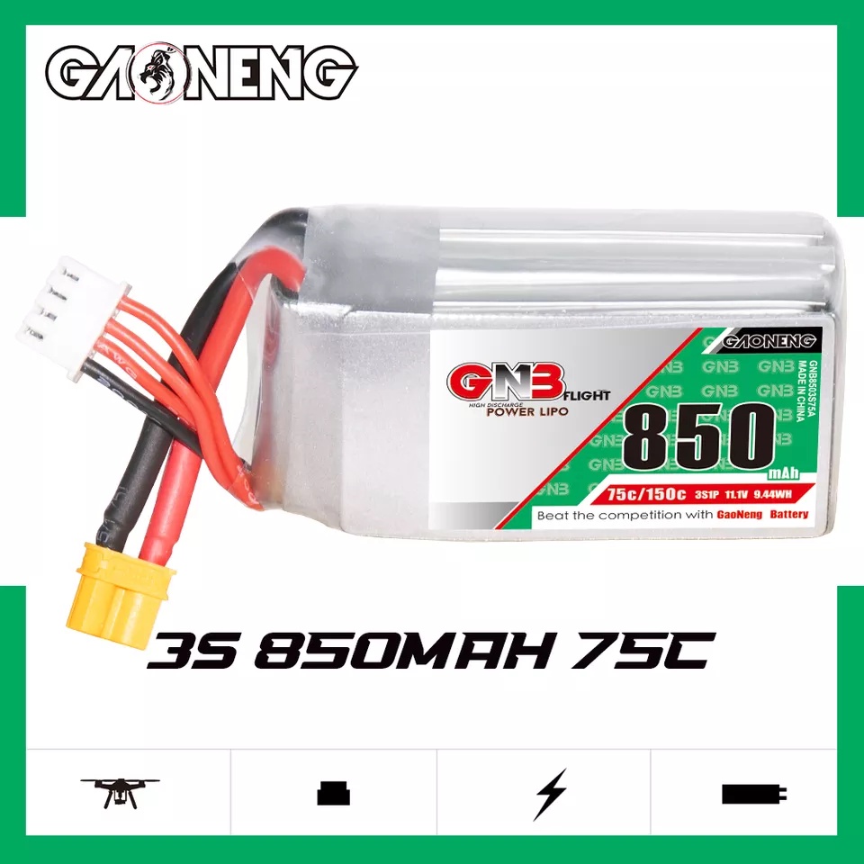 Gaoneng Gnb Mah S V C C Xt Rc Lipo Battery Rc Model Fpv Drone Car Toy Shopee