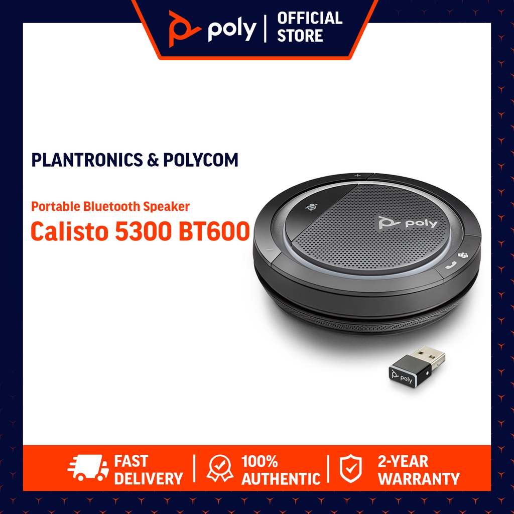 Poly Plantronics Calisto 5300 USB Speakerphone USB-A BT600