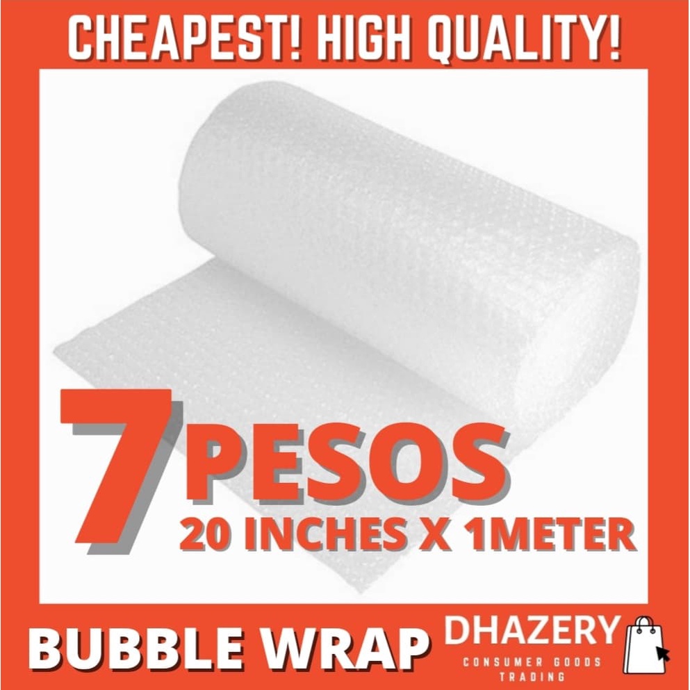BUBBLE WRAP 20 INCHES X 10 METER | Shopee Philippines