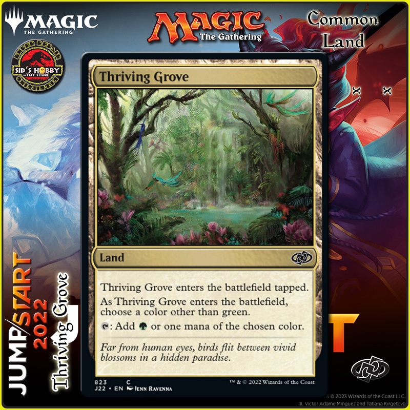 Thriving Grove x x Jumpstart 2022 Land Common J22 MTG Shopee Philippines