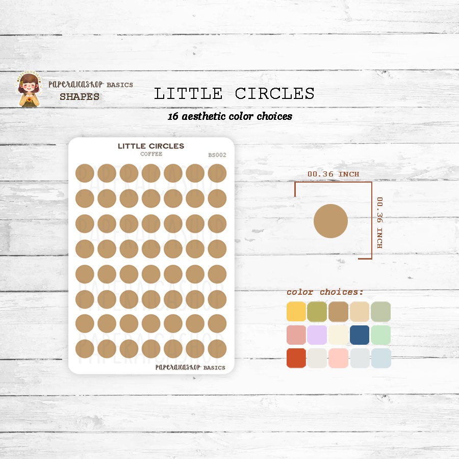 Little Stickers, Shape Stickers, Functional Stickers, Dots Stickers ...