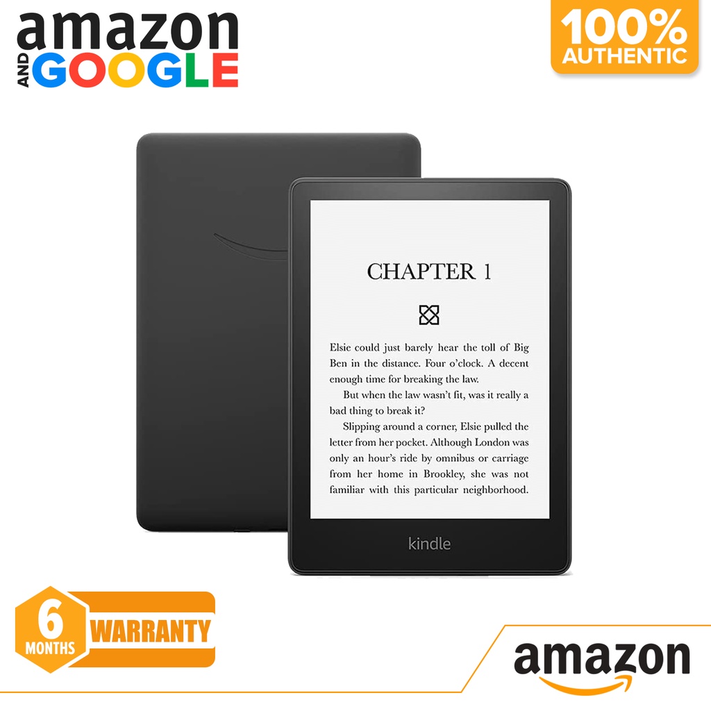 Amazon Kindle Paperwhite 16GB 11th Gen Waterproof with Adjustable Light ...