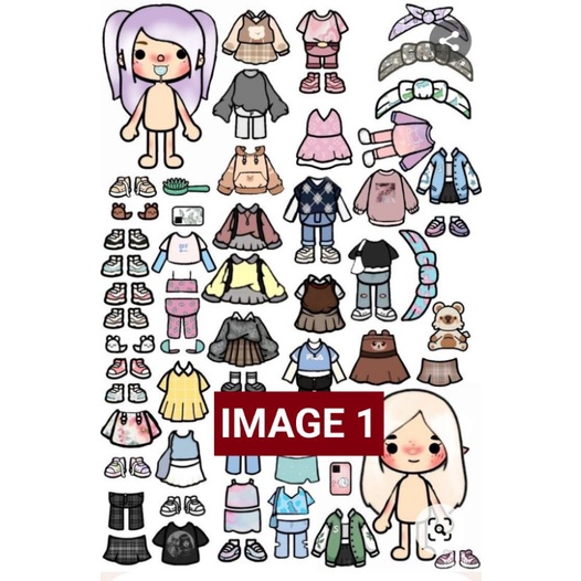 Toca Boca Paperdolls Laminated Shopee Philippines