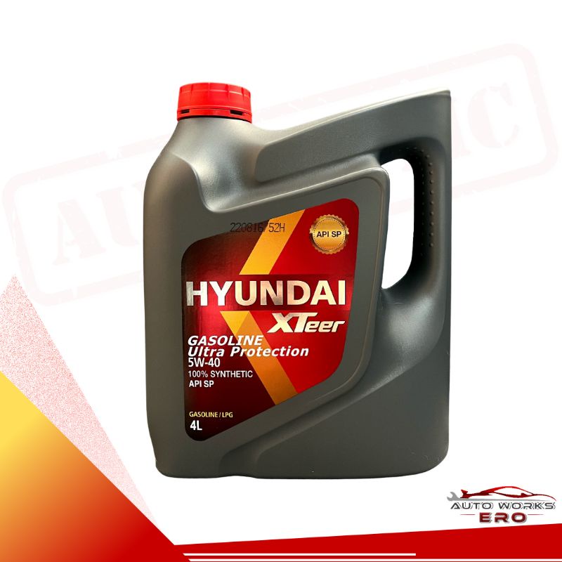 Hyundai Xteer 5W40 100% Synthetic Gasoline Motor Oil 4L | Shopee ...