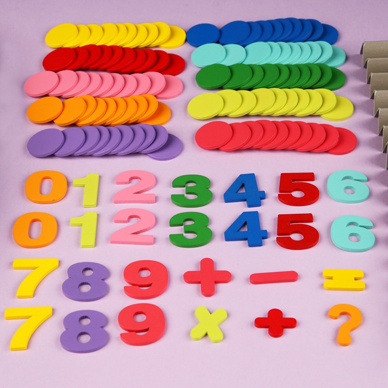 JLT Wooden Colorful Number Operation Counting Tokens Toy | Shopee ...