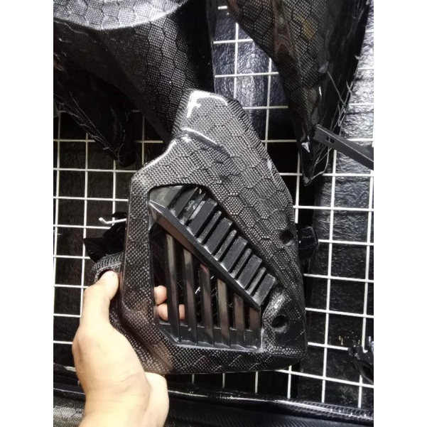 CLICK RADIATOR COVER CARBKN FIBER HONEYCOMB | Shopee Philippines