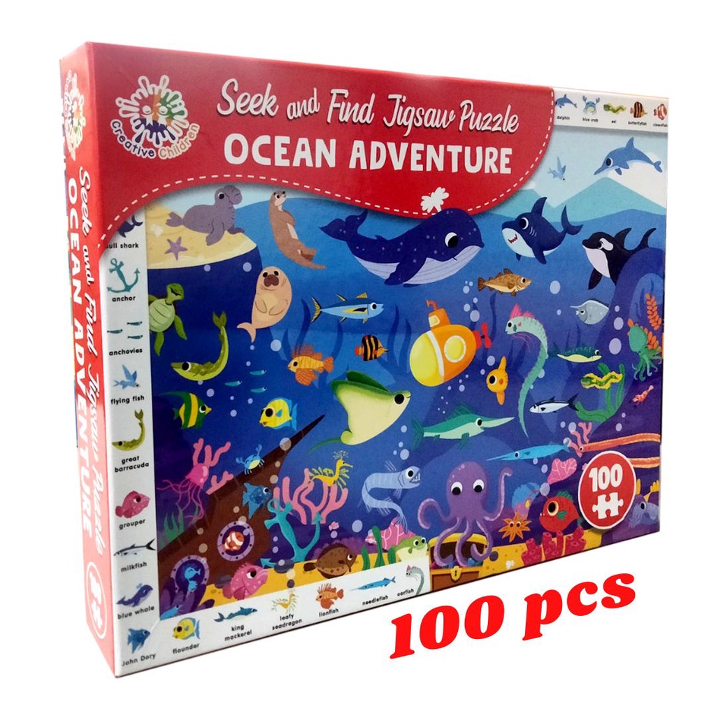 Creative Children Seek and Find Jigsaw Puzzle - Adventure Ocean (100 ...