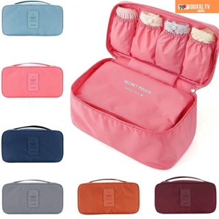 1pc Travel Underwear Organizer, Double-layer Bra Underwear Pantyhose Socks Storage  Bag, Portable Packing Cube For Travel