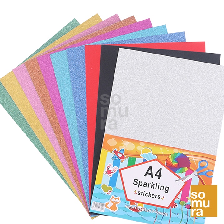 250gsm Glitter Board/Cardstocks Assorted Colors – 10 sheets | Shopee ...