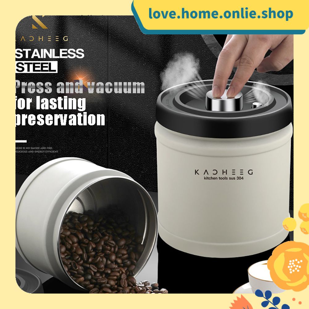 Coffee bean container Vacuum sealed cans Presstype vacuum coffee bean freshkeeping box coffee