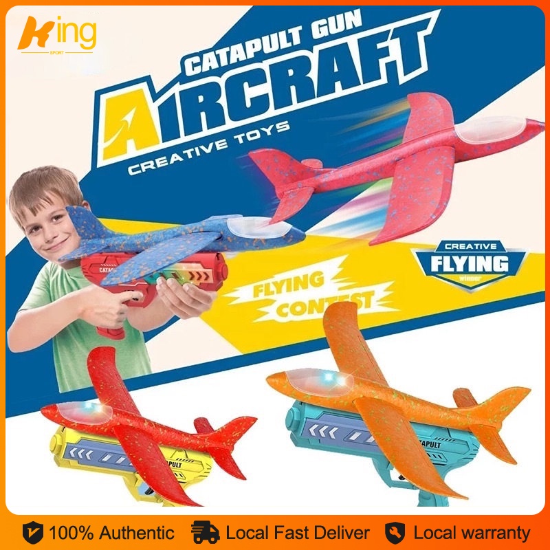 Airplane Launcher Toys Foam Plane Glider Toy For Kids Outdoor Flight ...