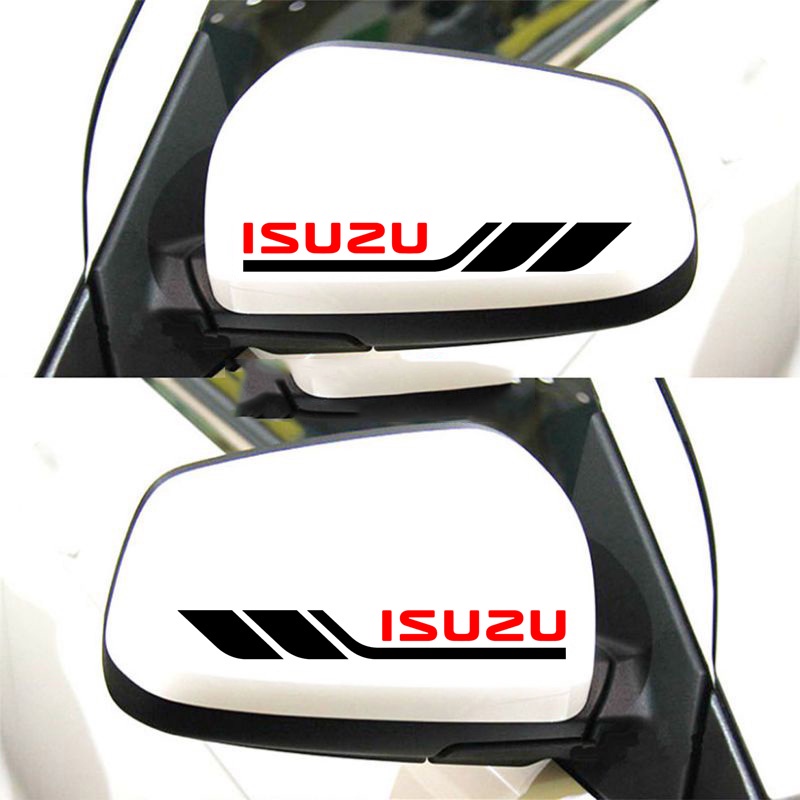 Side Mirror Stickers For Isuzu Dmax Mux Crosswind Traviz Cut Out Shopee Philippines