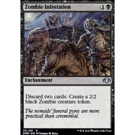 Zombie Infestation Uncommon Dominaria Remastered Magic the Gathering ...