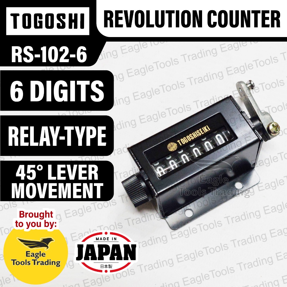 Togoshi Revolution Counter 6 Digits RS-102-6 | Shopee Philippines