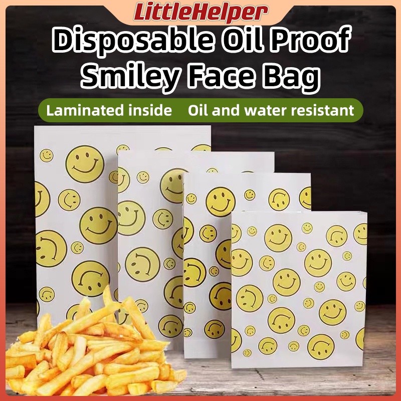100Pcs Fries Holder Fries Paper Pouch Shawarma Burger Wrapper ...