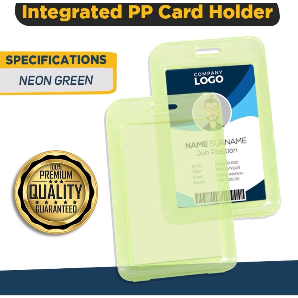 (25 pcs) Vertical Colored Transparent ID Holder / ID Case / ID