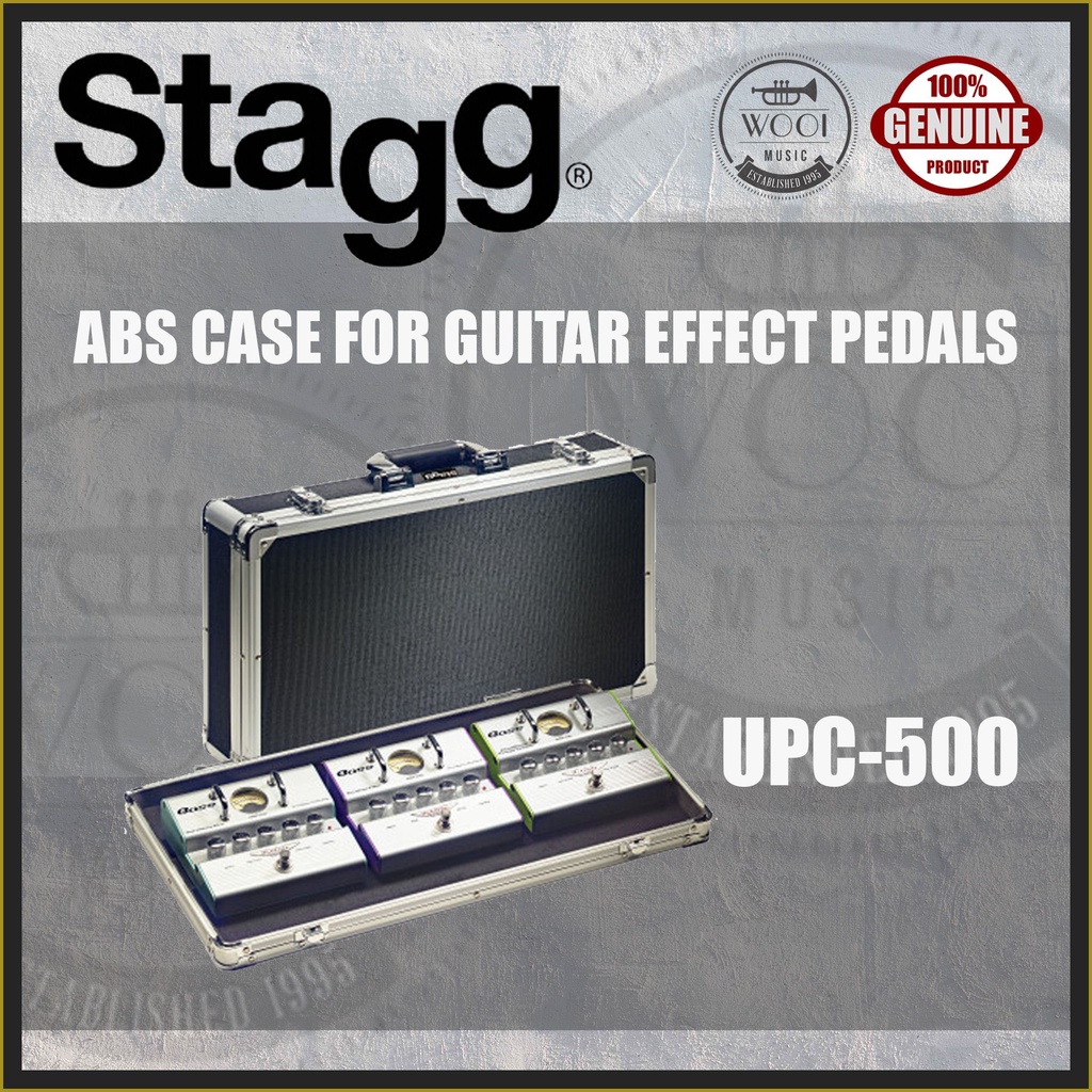 Stagg UPC500 ABS Case for Guitar Effect Pedals / Pedalboard / Pedal