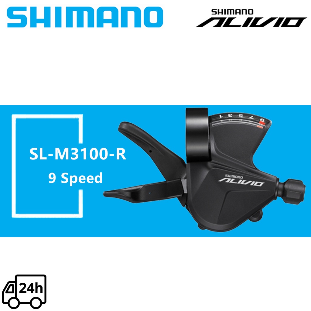 Shimano Alivio M3100 9 Speed Groupset M3100 Shifter Lever Rear Derailleur SGS Long Cage Bike