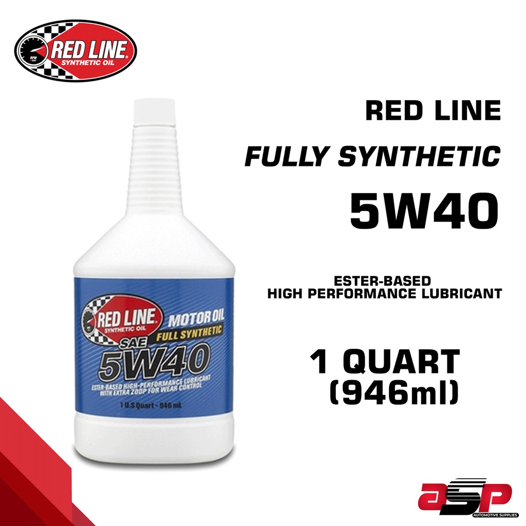 REDLINE 5W40 FULLY SYNTHETIC MOTOR OIL 1 QUART (946ml) | Shopee Philippines