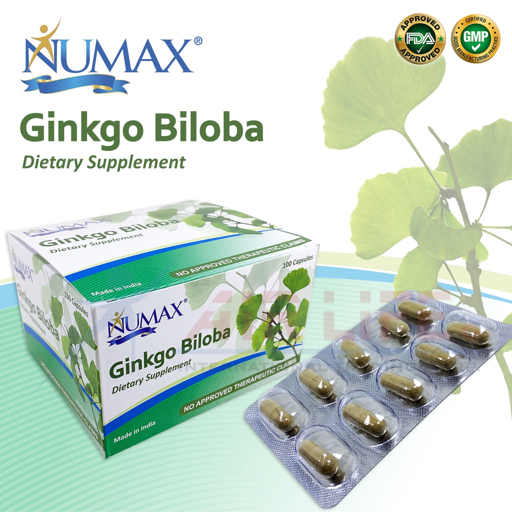 Numax Ginkgo Biloba Dietary Supplement Capsule (Promo Pack) Shopee