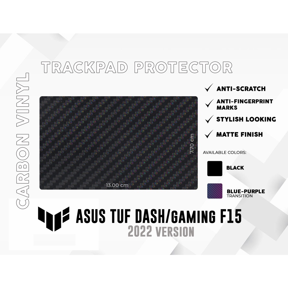 𝗔𝗟.𝗦𝘁𝘂𝗱𝗶𝗼 ASUS TUF DASH/GAMING F15 2022 Trackpad Protector Shopee