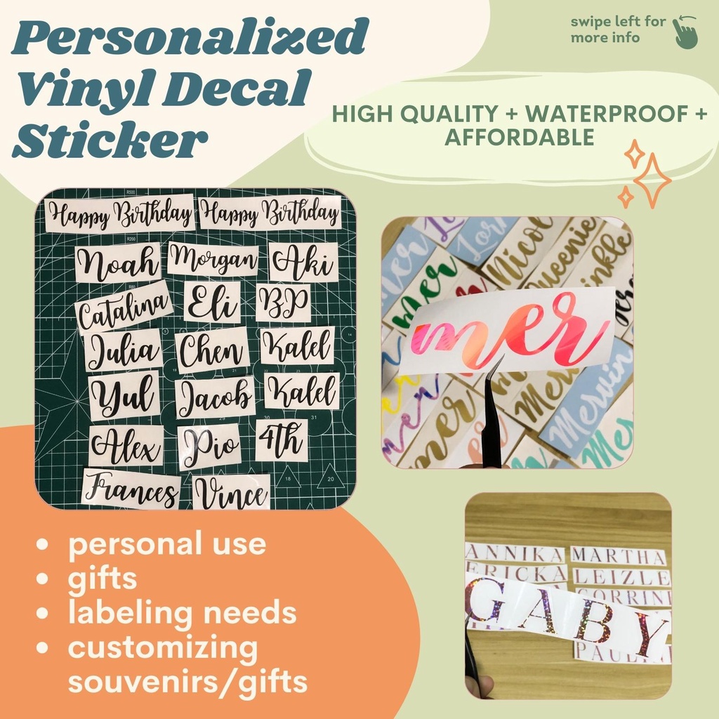 Personalized Vinyl Decal Sticker | Shopee Philippines