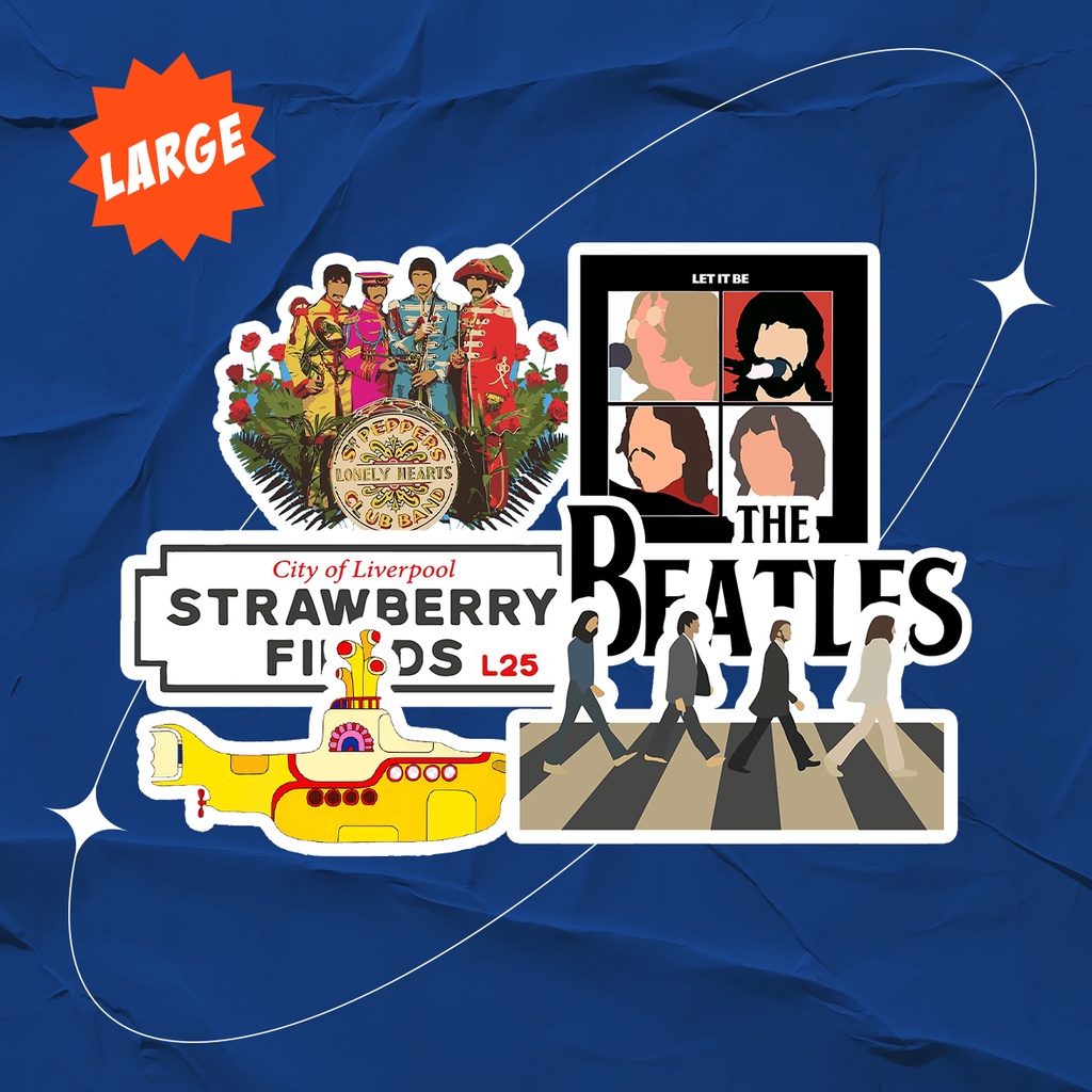 The BEATLES Stickers AESTHETIC Stickers BAND Stickers Funny Stickers HP Stickers LAPTOP Stickers