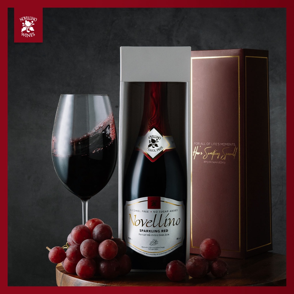 Novellino Sparkling Strawberry Alcoholfree Red Wine Shopee Philippines