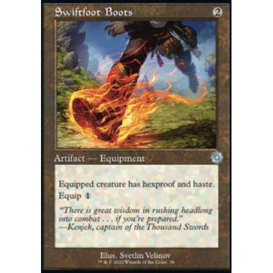 MTG Swiftfoot Boots - Near Mint (U) - Streets Of New Capenna Commander