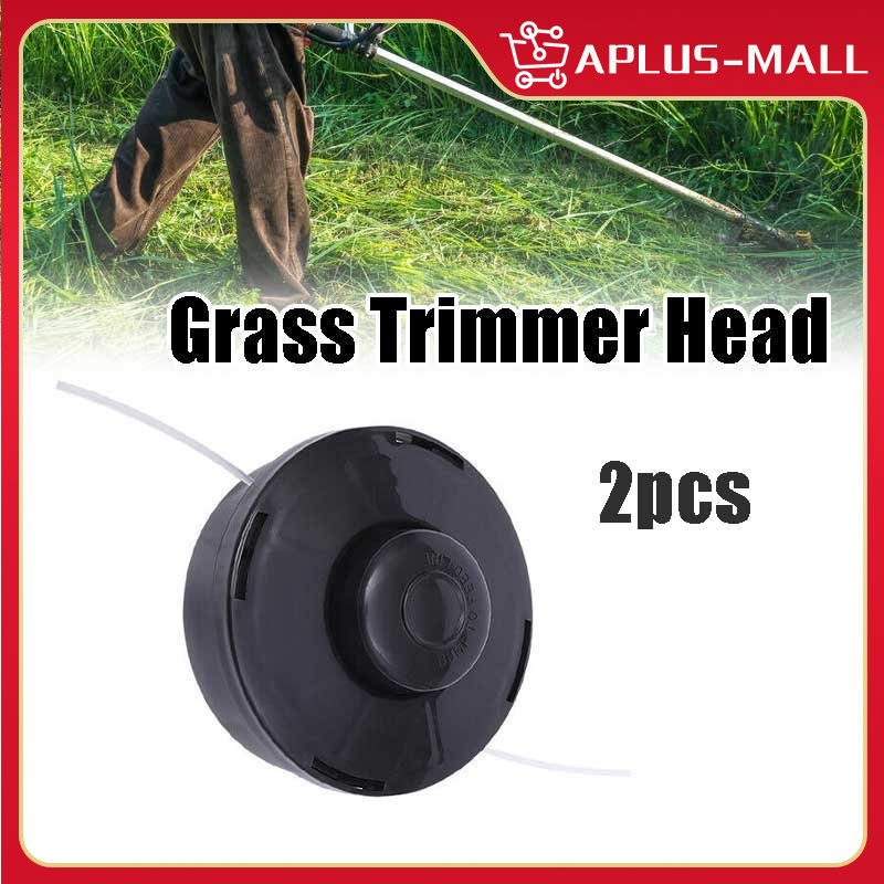 2Pcs Nylon Strimmer Bump Head Brush Mower Bump Spool 2 Lines Brush ...