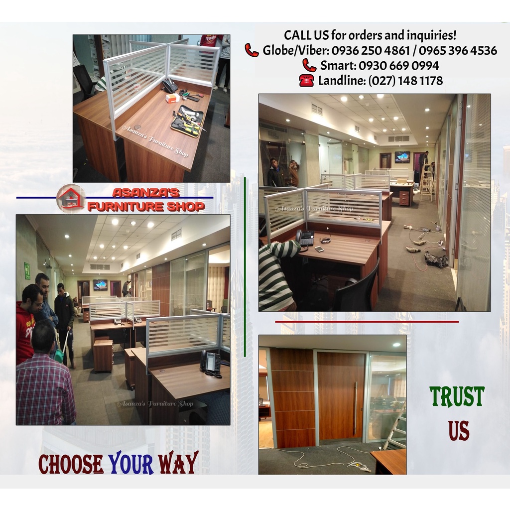 OFFICE TABLE WITH SCREEN PANEL DIVIDER | FACTORY PRICE | Shopee Philippines